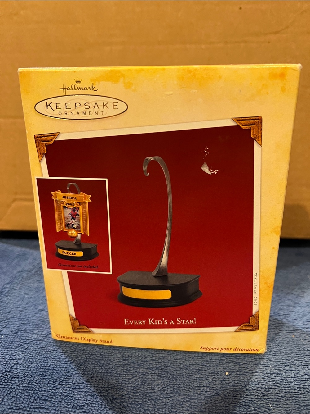 Hallmark Black Display Stand with Gold Accent